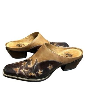 Lucchese Charlie Horse women’s double welt mules cowboy boots size 7 western